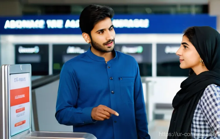 렌트카 대여 비용 - **Prompt:** A young Pakistani couple in their late 20s, dressed in smart casual attire, stands at a ...