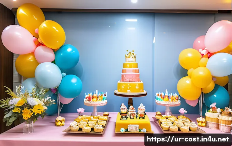 아이 돌잔치 비용 - A cozy and elegantly decorated indoor birthday party venue in Pakistan for a toddler’s first birthda...